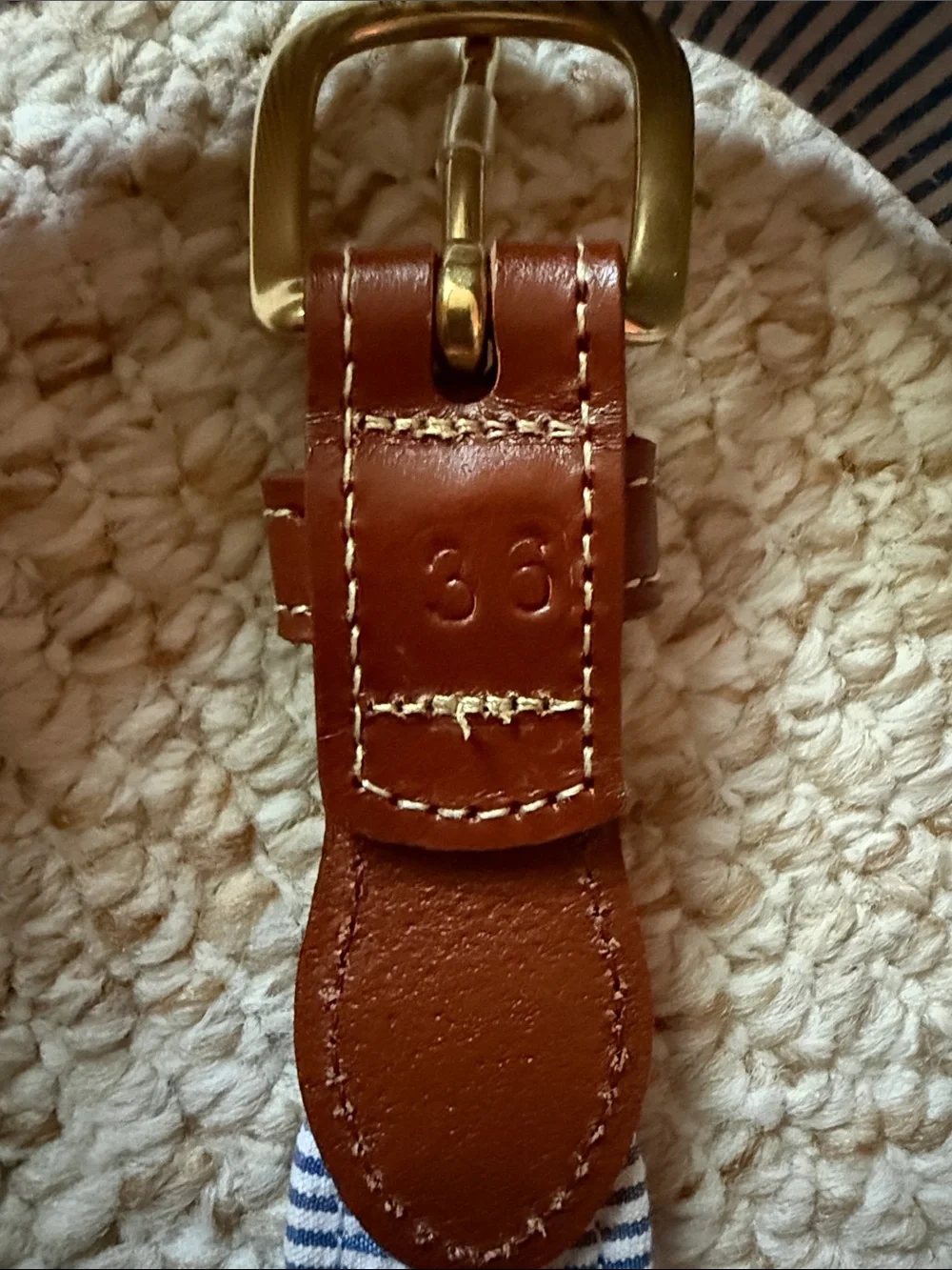 Country club prep swanky sand dollar belt. Size 36 and 38